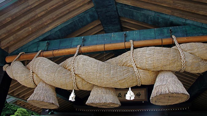 gevlochten touwen Shinto shrine Izumo